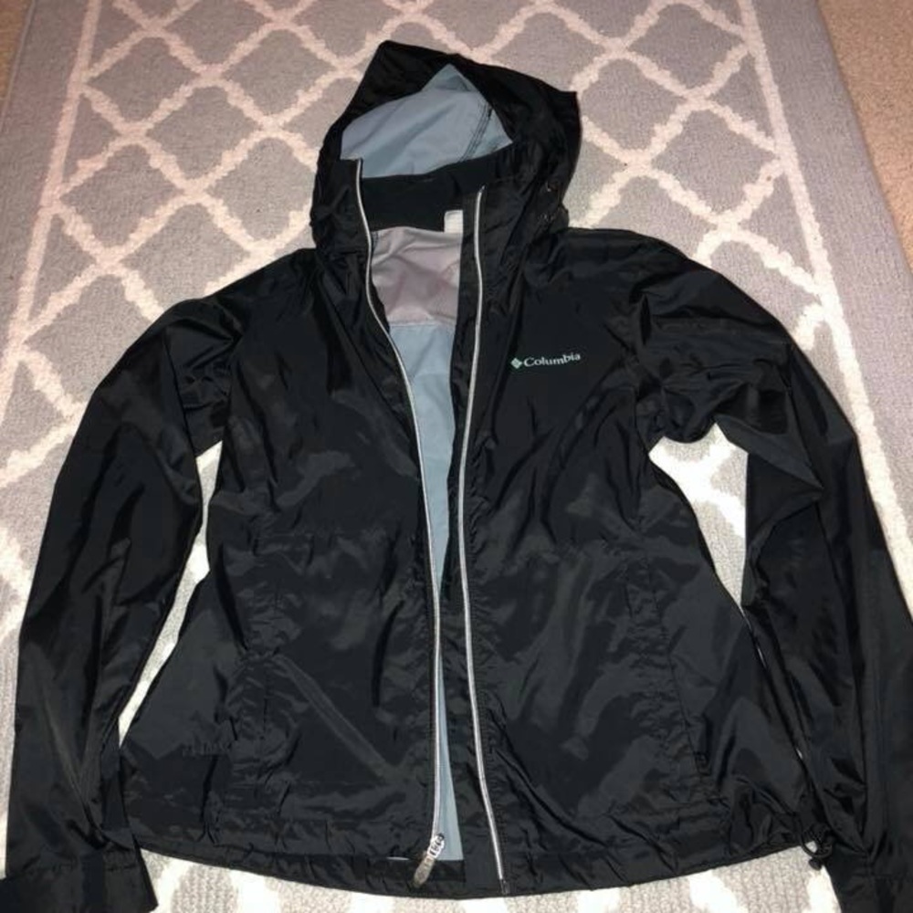 Black Columbia Rain Jacket- would trade!!